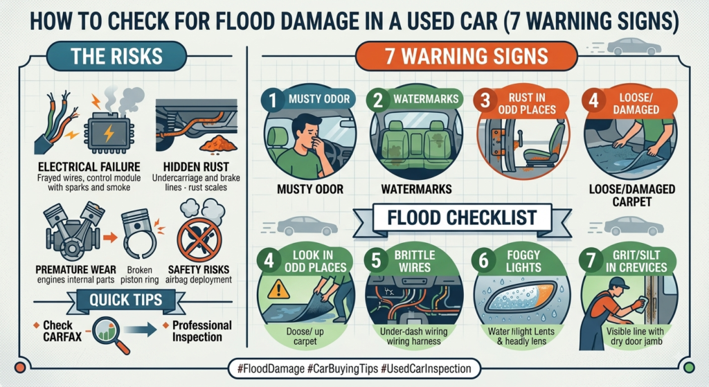 Check for Flood Damage in a Used Car